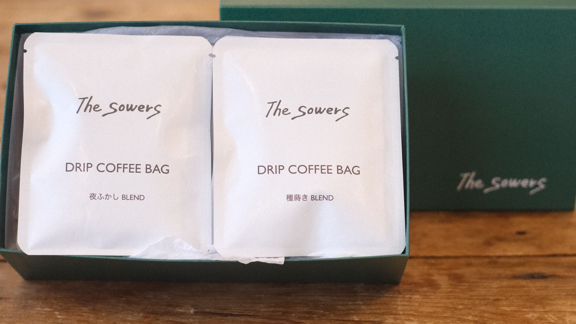 箱に入ったThe Sowersのドリップバッグ